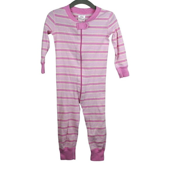 Hanna‎ Andersson Baby Girls Organic Cotton Striped Sleepwear Pajama 18-24 Months - Picture 1 of 5